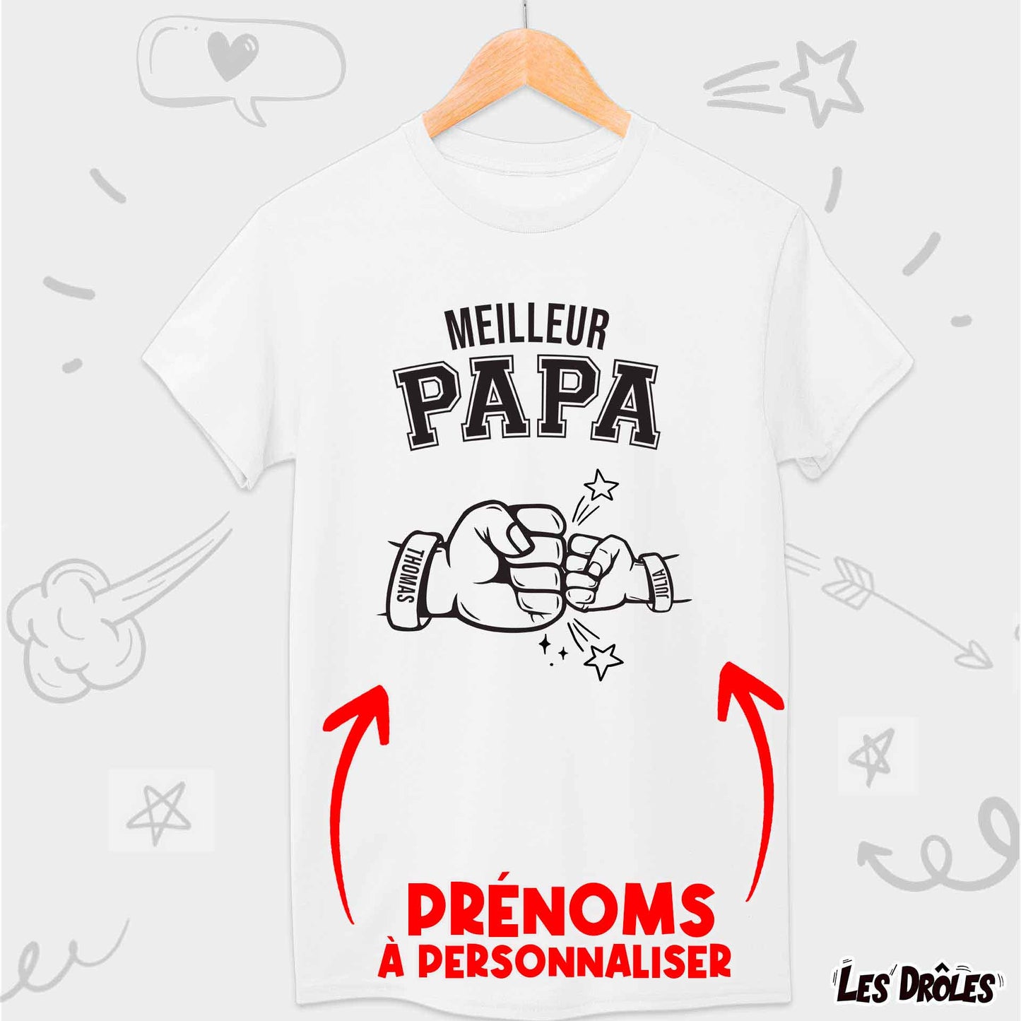 Meilleur Papa + 1 Enfant Perso