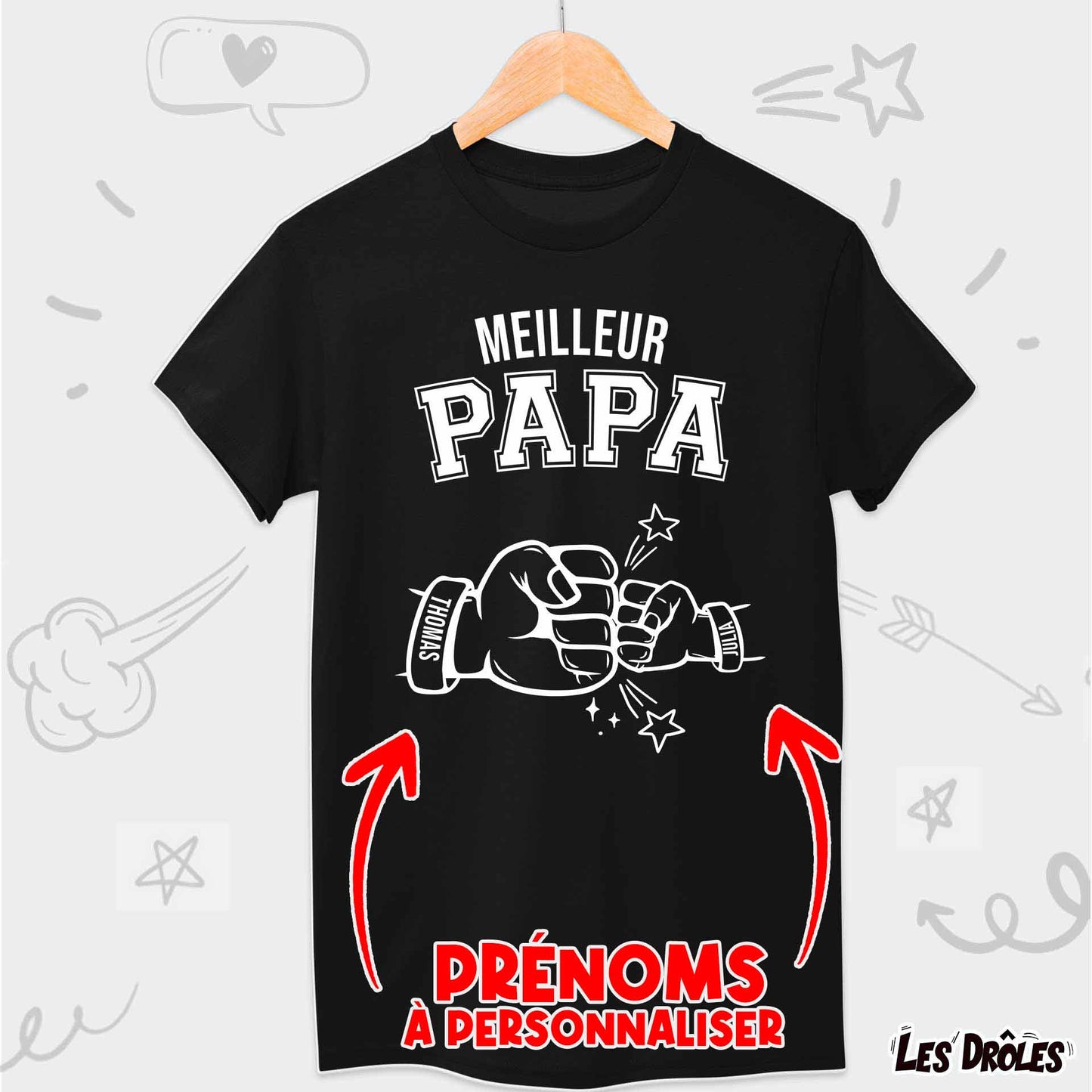 Meilleur Papa + 1 Enfant Perso
