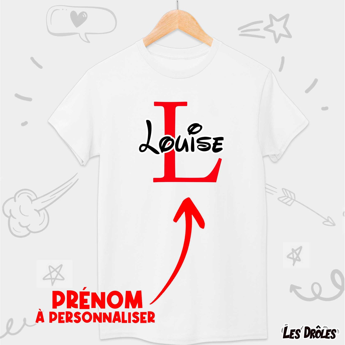 Personnalisation Prénom Rouge