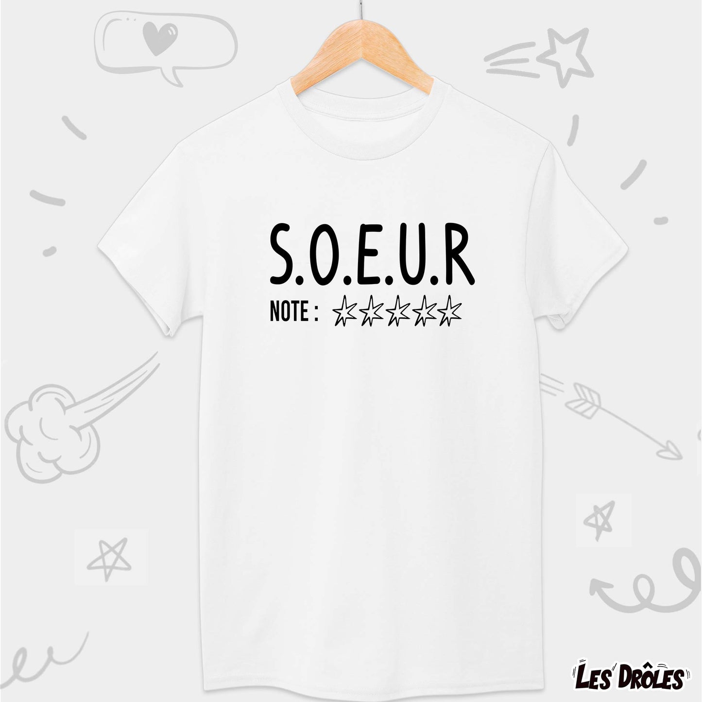 T-shirt Soeur 5 étoiles