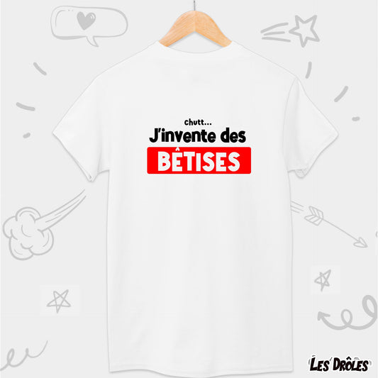 J'invente des bêtises | T-shirt drôle enfant