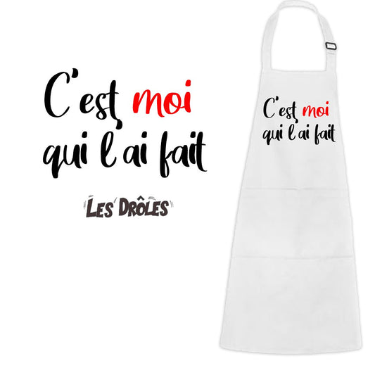 OFFRE LANCEMENT | Tablier de cuisine "C'EST MOI QUI L'AI FAIT"