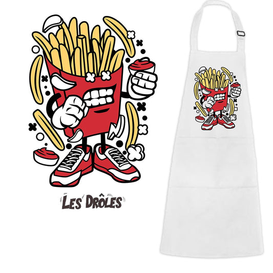 OFFRE LANCEMENT | Tablier de cuisine "DRÔLE DE FRITE"