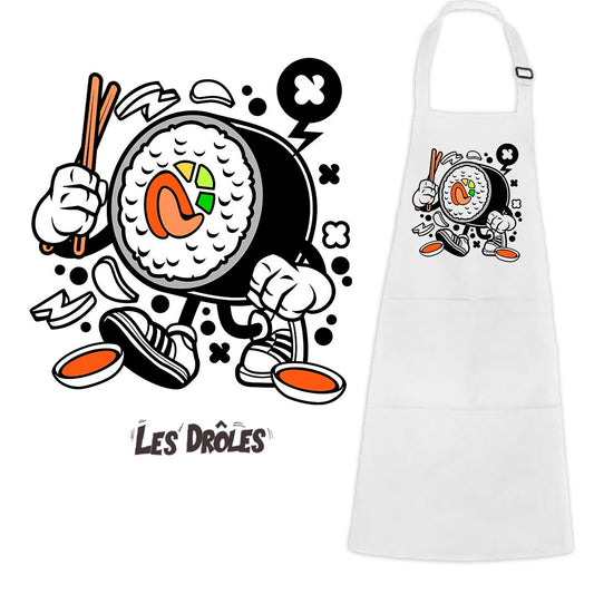 OFFRE LANCEMENT | Tablier marrant de cuisine "DRÔLE DE SUSHI"