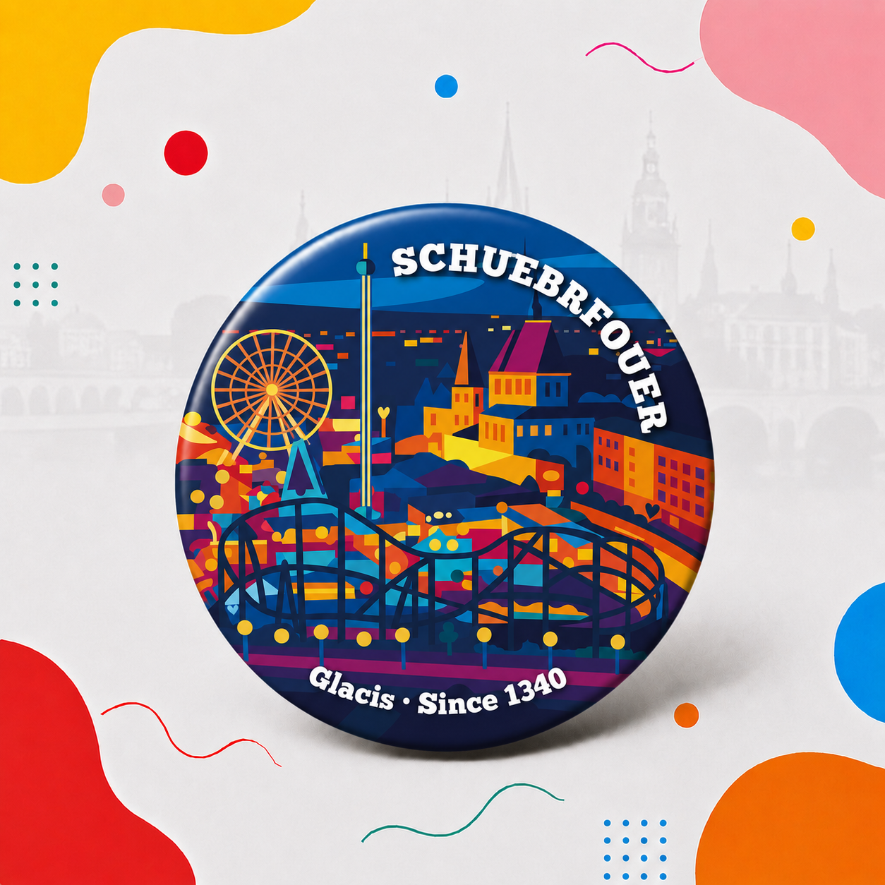 Magnet décapsuleur Luxembourg – Schueberfouer souvenir Schueberfouer Luxembourg