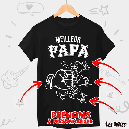 Meilleur Papa + 3 Enfants Perso