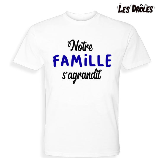 NOUVEAUTÉ | T-shirt adulte "NOTRE FAMILLE S'AGRANDIT"